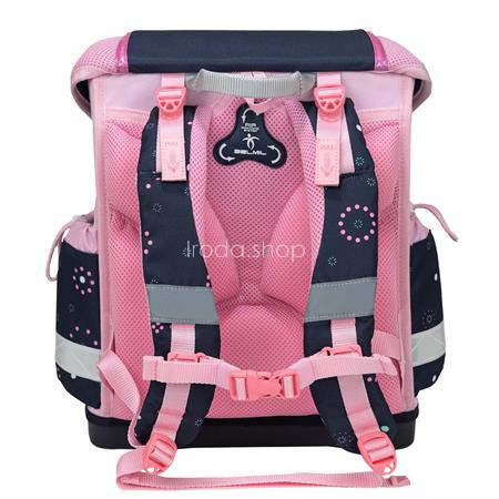 Iskolatáska, fémcsat, BELMIL "Classy Midnight Butterfly", éjféli pillangó