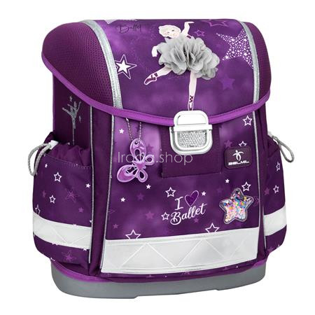 Iskolatáska, fémcsat, BELMIL "Classy Prima Star", balerina