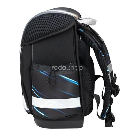 Iskolatáska, fémcsat, BELMIL "Classy Midnight Turbo", versenyautó