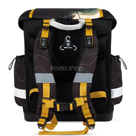 Iskolatáska, fémcsat, BELMIL "Classy Roar Storm", T-Rex dinoszaurusz