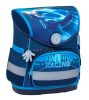 Iskolatáska, mágneszárral, BELMIL "Compact Racing Blue Neon", versenyautó