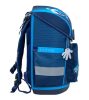 Iskolatáska, mágneszárral, BELMIL "Compact Racing Blue Neon", versenyautó