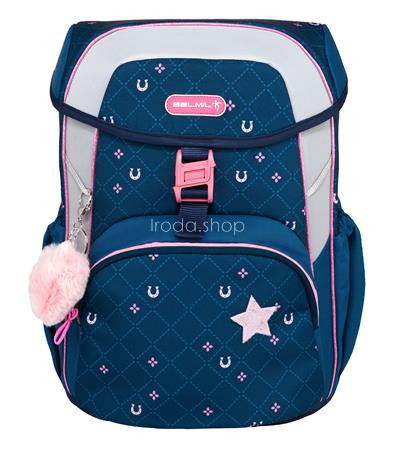 Iskolatáska, csatos, BELMIL "Maxi Meet your Horses", lópatkó