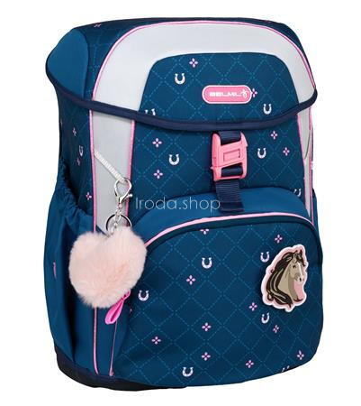 Iskolatáska, csatos, BELMIL "Maxi Meet your Horses", lópatkó