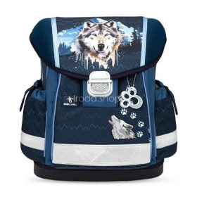   Iskolatáska, fémcsat, BELMIL "Classy Northern Alpha", farkas