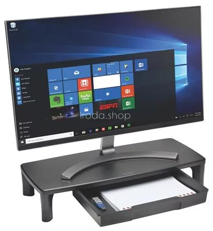 Monitorállvány, állítható magasság, fiókkal, KENSINGTON SmartFit™