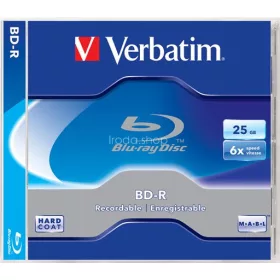 BD-R BluRay lemez, 25GB, 6x, 1 db, normál tok, VERBATIM