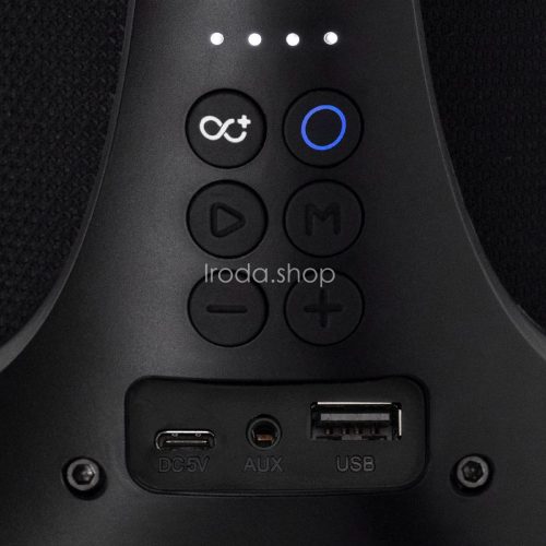 SAL BT 5000 hordozható bluetooth kihangosító, 2 x 25 W, sztereó boombox, FM rádió, USB, microSD, beépített mikrofon, RGB LED, ~30 óra üzemidő