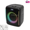 SAL BTCUBE hordozható Boombox, vezeték nélküli hangszóró, 70 watt, 3 hangszóró, Bluetooth TWS, IPX4, beépített akkumulátor