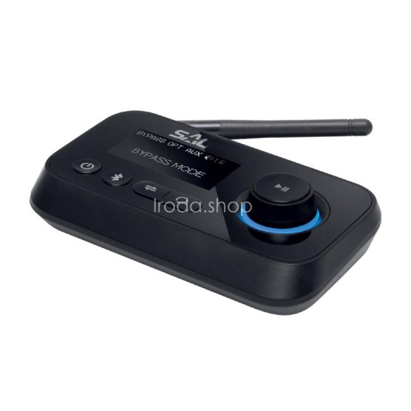 SAL BTRC 1000 sztereó streaming box, ByPass, digitális-analóg átalakító, 2 BT eszköz, USB-C, Toshlink