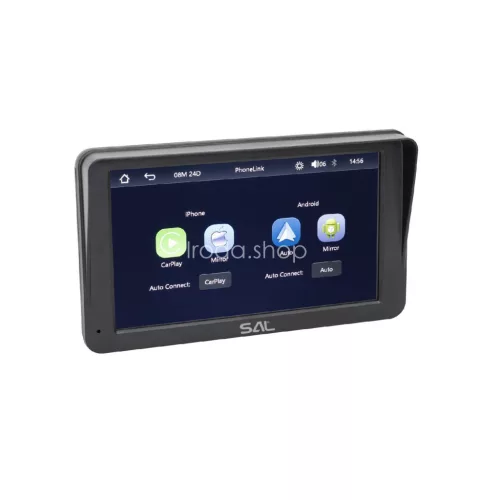SAL CARPLAY7 autós multimédia központ, 7” IPS LCD érintőképernyő, CarPlay, Android Auto, USB, microSD, Bluetooth, WiFi, beépített hangszóró