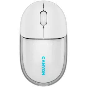   Egér, vezeték nélküli, dual-mode kapcsolat, optikai, CANYON "OnClick 24", fehér