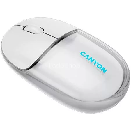 Egér, vezeték nélküli, dual-mode kapcsolat, optikai, CANYON "OnClick 24", fehér