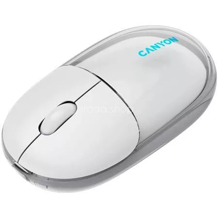 Egér, vezeték nélküli, dual-mode kapcsolat, optikai, CANYON "OnClick 24", fehér