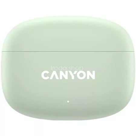 Fülhallgató, TWS vezeték nélküli, Bluetooth 5.4, CANYON "OnGo 9", zsálya