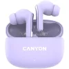 Fülhallgató, TWS vezeték nélküli, Bluetooth 5.4, CANYON "OnGo 9", levendula