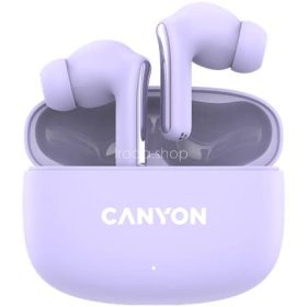   Fülhallgató, TWS vezeték nélküli, Bluetooth 5.4, CANYON "OnGo 9", levendula