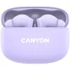 Fülhallgató, TWS vezeték nélküli, Bluetooth 5.4, CANYON "OnGo 9", levendula