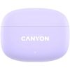 Fülhallgató, TWS vezeték nélküli, Bluetooth 5.4, CANYON "OnGo 9", levendula