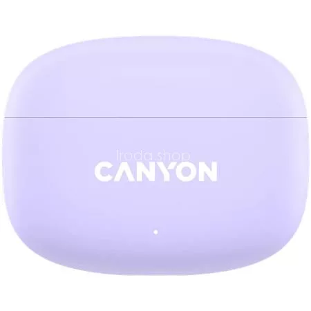 Fülhallgató, TWS vezeték nélküli, Bluetooth 5.4, CANYON "OnGo 9", levendula