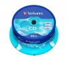CD-R lemez, Crystal bevonat, AZO, 700MB, 52x, 25 db, hengeren VERBATIM "DataLife Plus"
