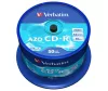 CD-R lemez, Crystal bevonat, AZO, 700MB, 52x, 50 db, hengeren VERBATIM "DataLife Plus"