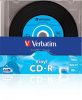 CD-R lemez, bakelit lemez-szerű felület, AZO, 700MB, 52x, 10 db, vékony tok, VERBATIM "Vinyl"