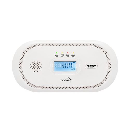HOME CO10LCD szén-monoxid vészjelző, LCD kijelző , elemes, 2 év elem élettartam, 10 év érzékelő élettartam