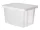 Tárolódoboz, tetővel, 26 l, áttetsző, CURVER "Essentials"