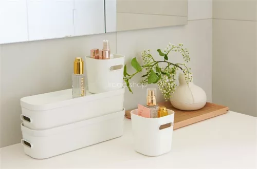 Műanyag tárolódoboz, 0,6 liter, SMARTSTORE "Compact Mini", fehér