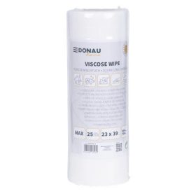   Törlőkendő, univerzális, 25 db, 23x39cm, DONAU "Home", fehér