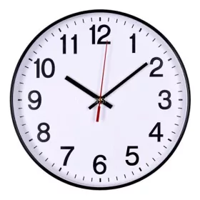Falióra, 30 cm, OFFICE PRODUCTS, fekete keret