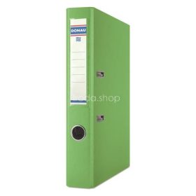   Iratrendező, 50 mm, A4, PP/karton, DONAU "Szivárvány", világoszöld