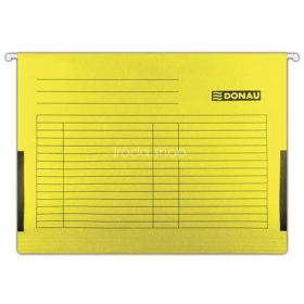 Függőmappa, oldalvédelemmel, karton, A4, DONAU, sárga