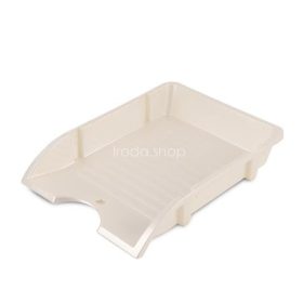   Irattálca, műanyag, törhetetlen, DONAU "Solid", gyöngyház