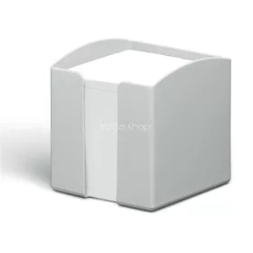   Jegyzettömbtartó, műanyag, 100x100 mm, feltöltve, DURABLE "ECO", szürke