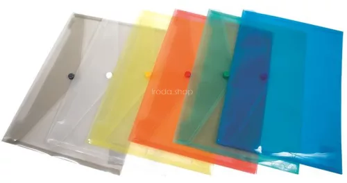 Irattartó tasak, A5, PP, patentos, DONAU, kék