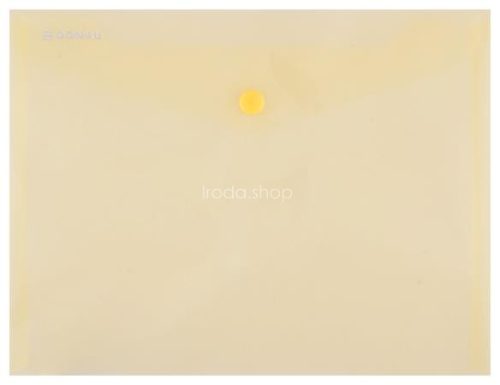 Irattartó tasak, A5, PP, patentos, DONAU, sárga