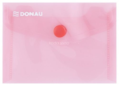 Irattartó tasak, A7, PP, patentos, DONAU, piros