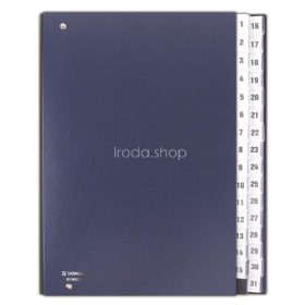 Előrendező, A4, 1-31, karton, DONAU, sötétkék
