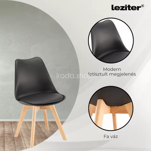 Silla étkezőszék 4 db fekete színben