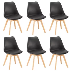 Silla étkezőszék 6 db fekete színben