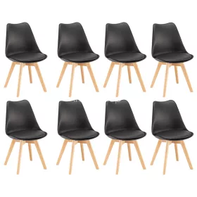 Silla étkezőszék 8 db fekete színben