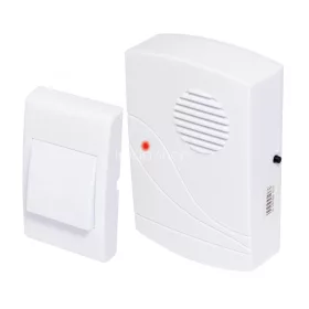   HOME DB 0600DC vezeték nélküli csengő, max. 60 m hatótáv, 32 dallam, LED fényjelzés, elemes tápellátás