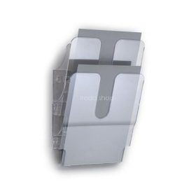  Prospektustartó, fali, álló, A4, DURABLE "FLEXIPLUS 2", áttetsző