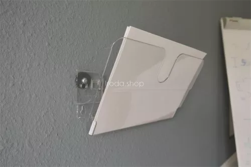 Prospektustartó, fali, fekvő, A4, mágneses, DURABLE "FLEXIPLUS", áttetsző
