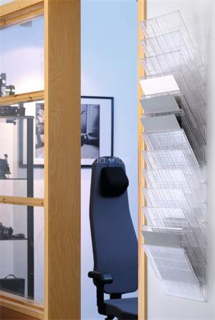 Prospektustartó, fali, fekvő, A4, DURABLE "FLEXIBOXX 12", áttetsző