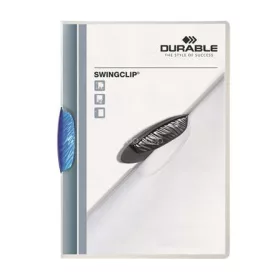  Gyorsfűző, klipes, A4, DURABLE "Swingclip® 30", kék