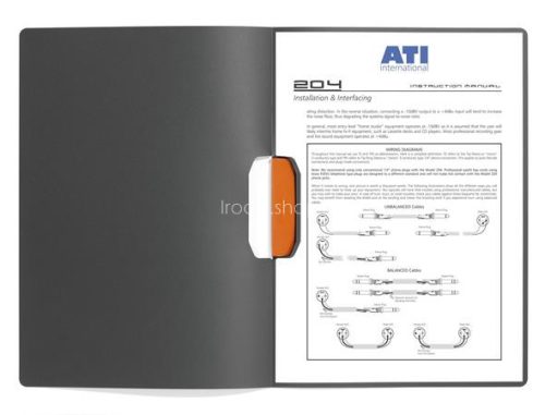 Gyorsfűző, klipes, A4, DURABLE "DURASWING® COLOR 30", narancssárga