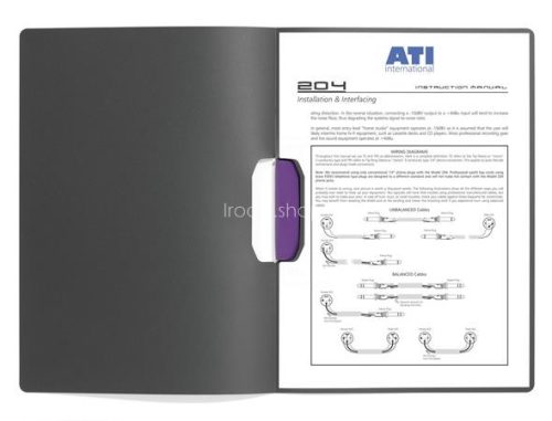 Gyorsfűző, klipes, A4, DURABLE "DURASWING® COLOR 30", lila